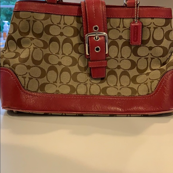 Coach signature tote - Picture 1 of 4